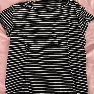 American eagle striped ribbed tee